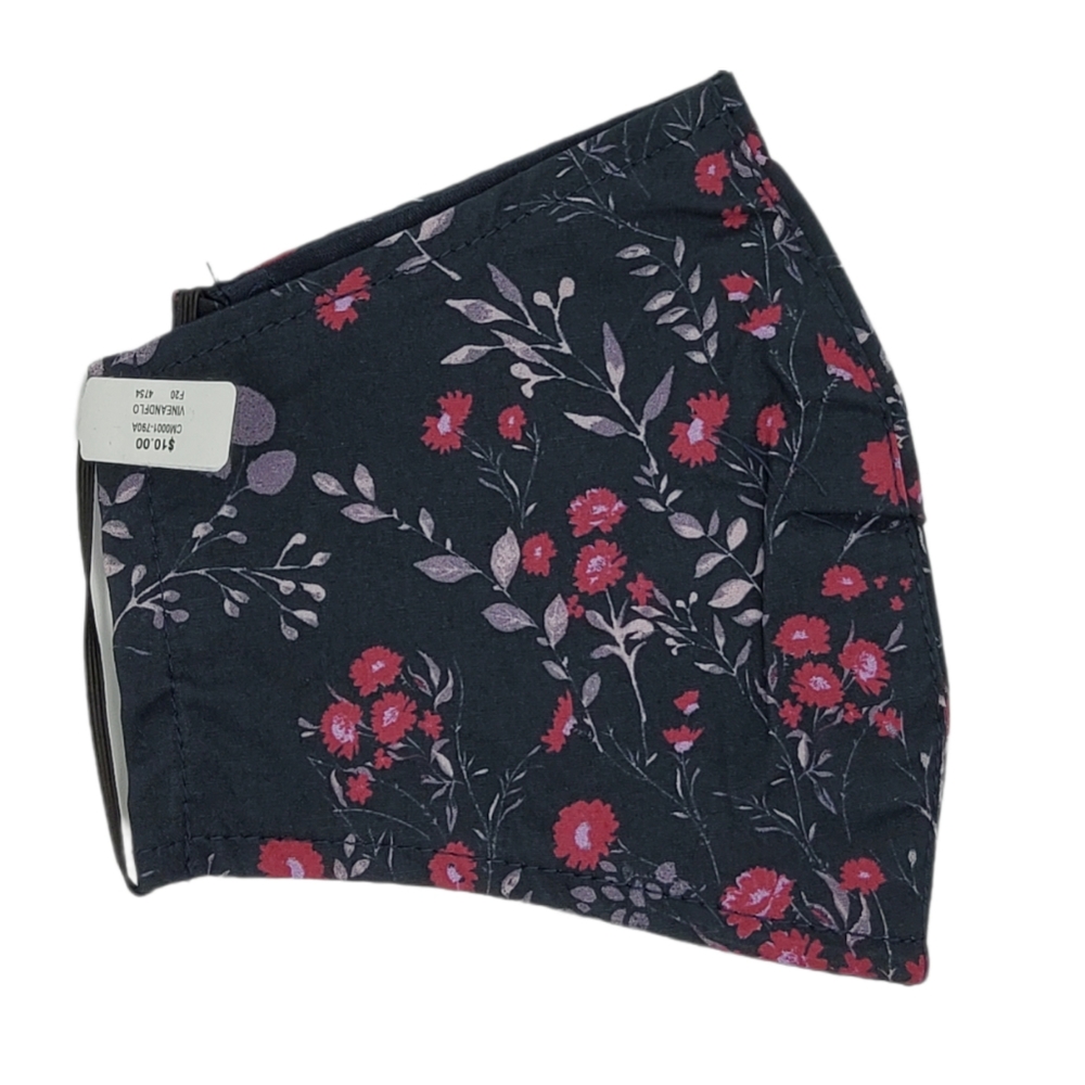 Francesca's Collections Floral Face Mask 100% Cotton Washable & Reusable NWT